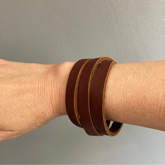 Leather Wrap Bracelet - Picture 1 of 6